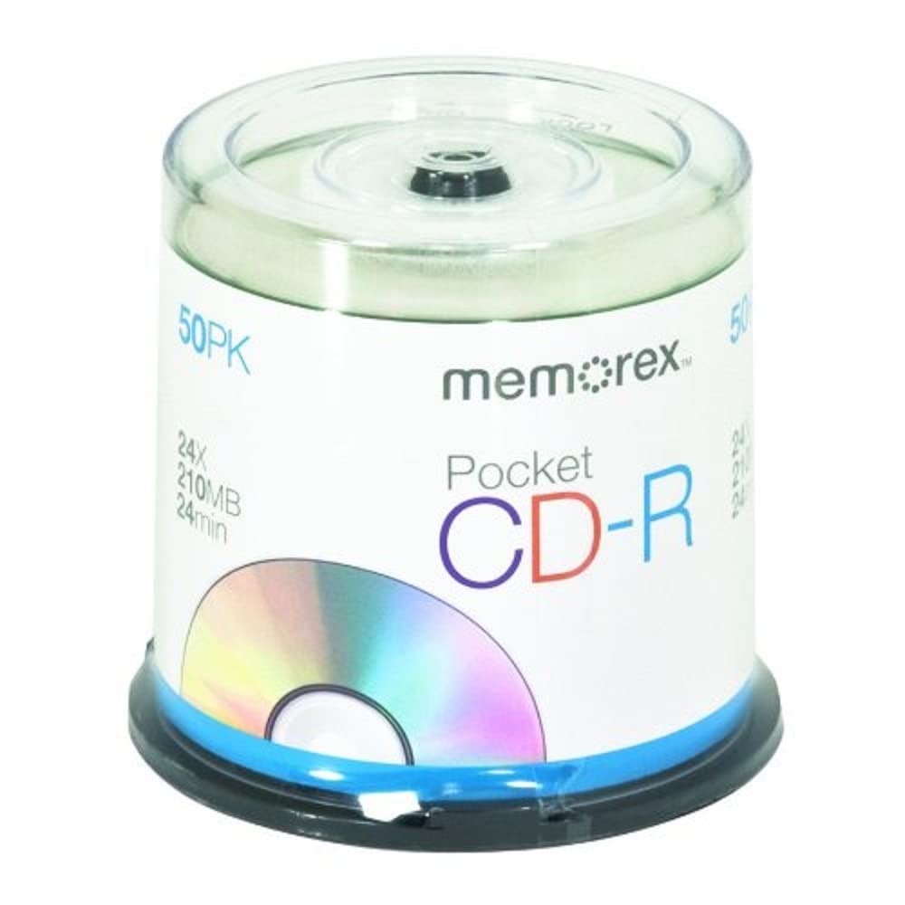 Amazon.com: Memorex 210 MB 24x 24 Minute Pocket CD-R Mini-Discs 50